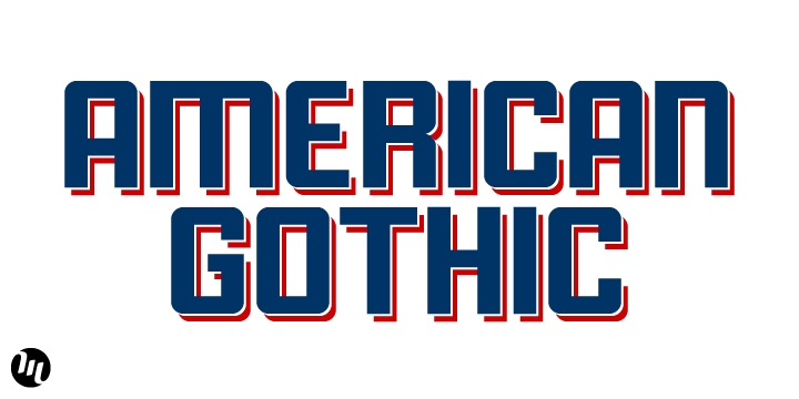 Ejemplo de fuente American Gothic #1